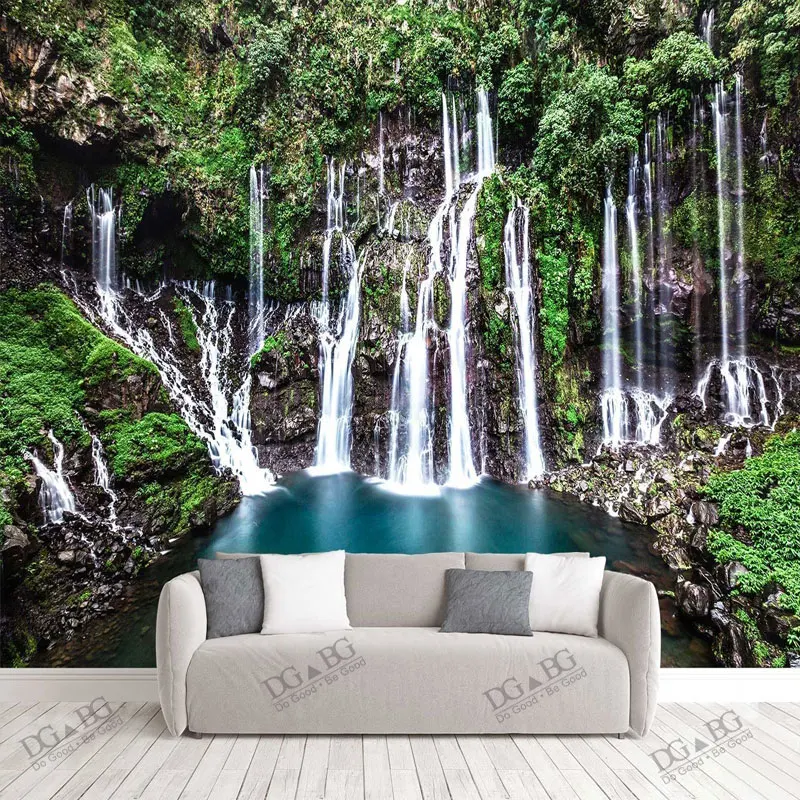 Living Room Bedroom Fabric Wallcoverings Nature Scenery Rain Forest Mural Large Wall Waterfall Paintings Wallpaper Custom Made
Living Room Bedroom Fabric Wallcoverings Nature Scenery Rain Forest Mural Large Wall Waterfall Paintings Wallpaper Custom Made