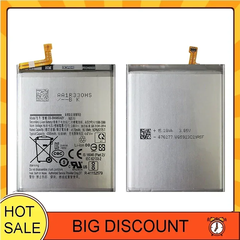 4300mAh Battery EB-BN980ABY For Samsung Galaxy note20 Note 20 N980F SM-N980F/DS N980
4300mAh Battery EB-BN980ABY For Samsung Galaxy note20 Note 20 N980F SM-N980F/DS N980