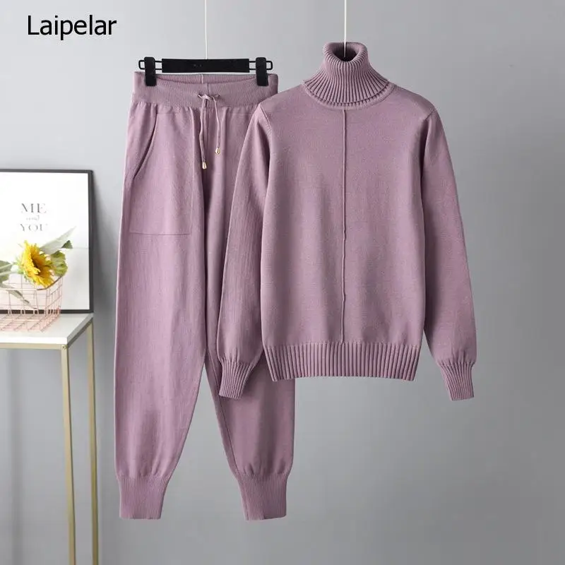 Casual Fashion Set 2023 Autumn and Winter Europe and America High Neck Solid Color Sweater Knitted Two Piece Set
Casual Fashion Set 2023 Autumn and Winter Europe and America High Neck Solid Color Sweater Knitted Two Piece Set