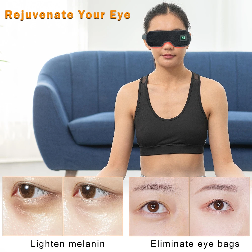 New Latest Logo Custom Eye Mask Red Light 850nm Infrared Pain Relief Massage Light Therapy Eye Mask for Home Office Use
New Latest Logo Custom Eye Mask Red Light 850nm Infrared Pain Relief Massage Light Therapy Eye Mask for Home Office Use