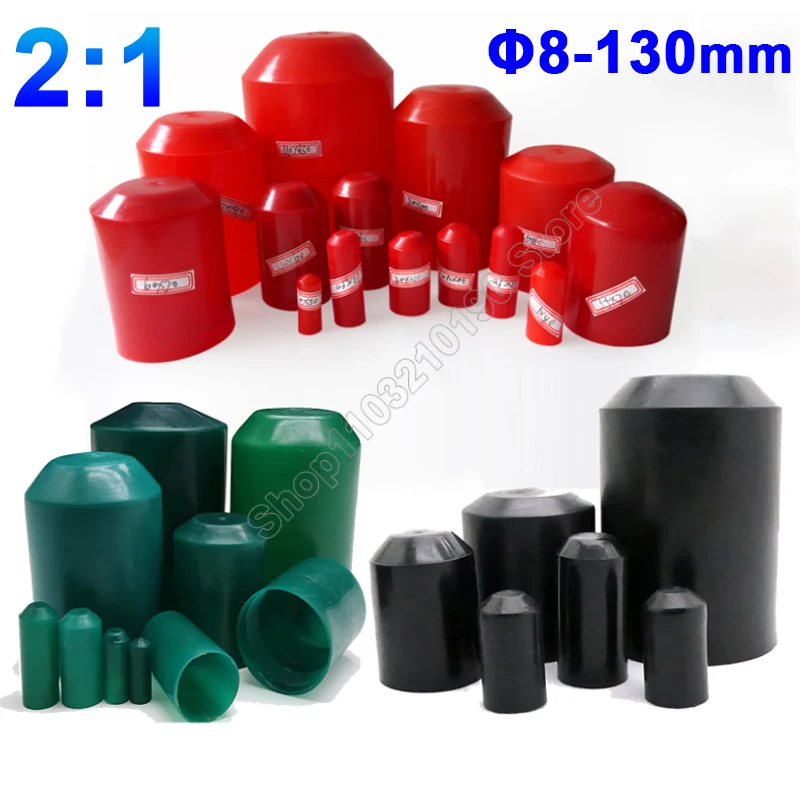 Black Red Green Diameter 8 10 13 15 18-130mm Heat Shrink End Seal Caps PE Insulated Wrap Wire Protect Covers Bottom Cable Sleeve
Black Red Green Diameter 8 10 13 15 18-130mm Heat Shrink End Seal Caps PE Insulated Wrap Wire Protect Covers Bottom Cable Sleeve