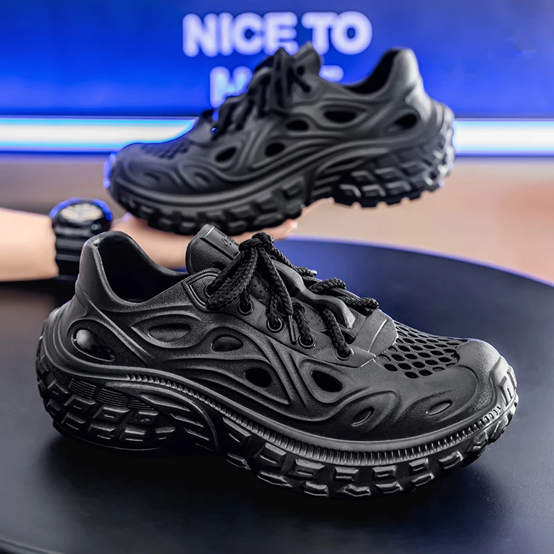Men's Tire Bottom Hole Shoes, Summer Outdoor Non-Slip Sandals, Thick Wear-Resistant Teenagers Outdoor Beach Shoes
Men's Tire Bottom Hole Shoes, Summer Outdoor Non-Slip Sandals, Thick Wear-Resistant Teenagers Outdoor Beach Shoes