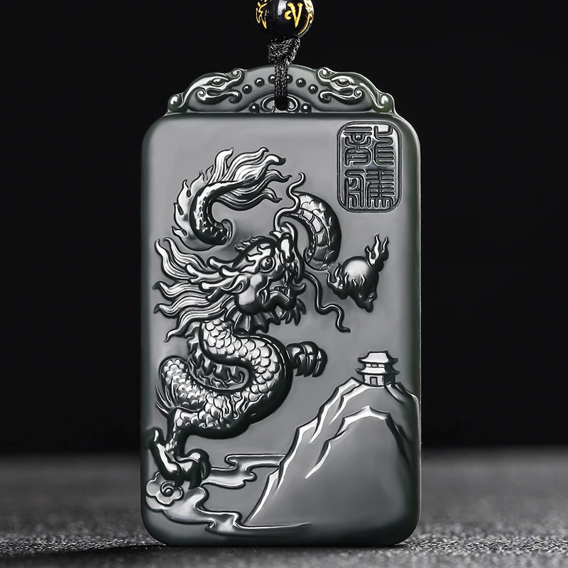 New Hetian Jade Longteng Sihai Jade Pendant Genuine Xinjiang Sapphire Men's and Women's Dragon Brand
New Hetian Jade Longteng Sihai Jade Pendant Genuine Xinjiang Sapphire Men's and Women's Dragon Brand