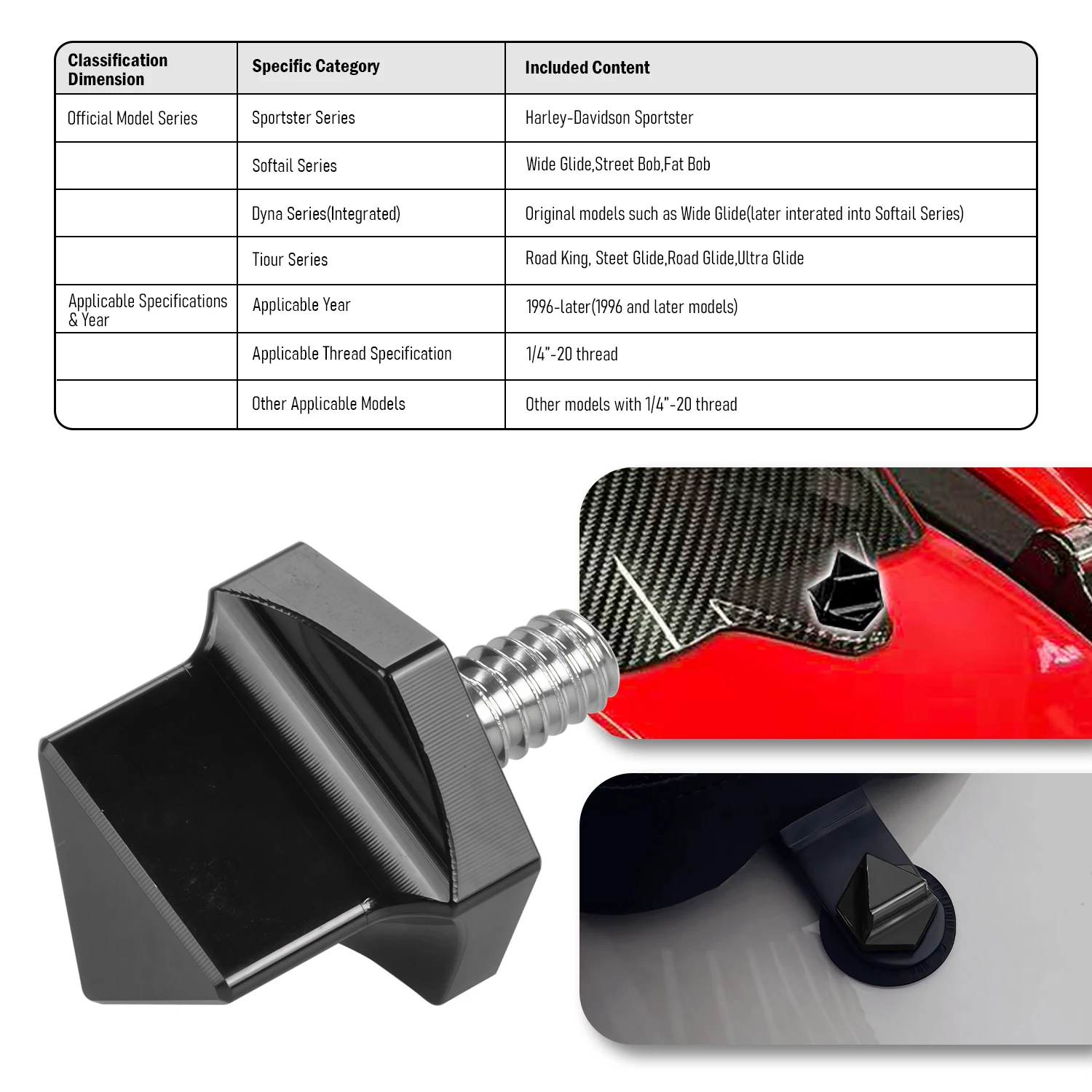 Motorcycle Accessories Seat Bolt Tab Screw Fit For Harley Sportster 1200 883 Softail Dyna CVO Road Glide CVO Street Glide Models
Motorcycle Accessories Seat Bolt Tab Screw Fit For Harley Sportster 1200 883 Softail Dyna CVO Road Glide CVO Street Glide Models