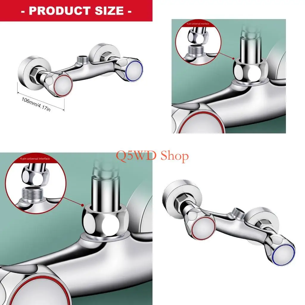 Q5WD Wall Mounted Double Handle Thermostatic Shower Mixers For Bathroom And Kitchen
Q5WD Wall Mounted Double Handle Thermostatic Shower Mixers For Bathroom And Kitchen