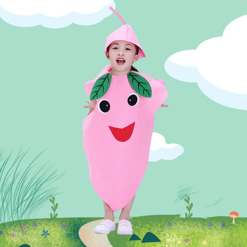 Food Fruit Veggie Costume Pumpkin Cloak Performance Stage Children Cosplay Costume Clothing Props Cartoon Design
Food Fruit Veggie Costume Pumpkin Cloak Performance Stage Children Cosplay Costume Clothing Props Cartoon Design