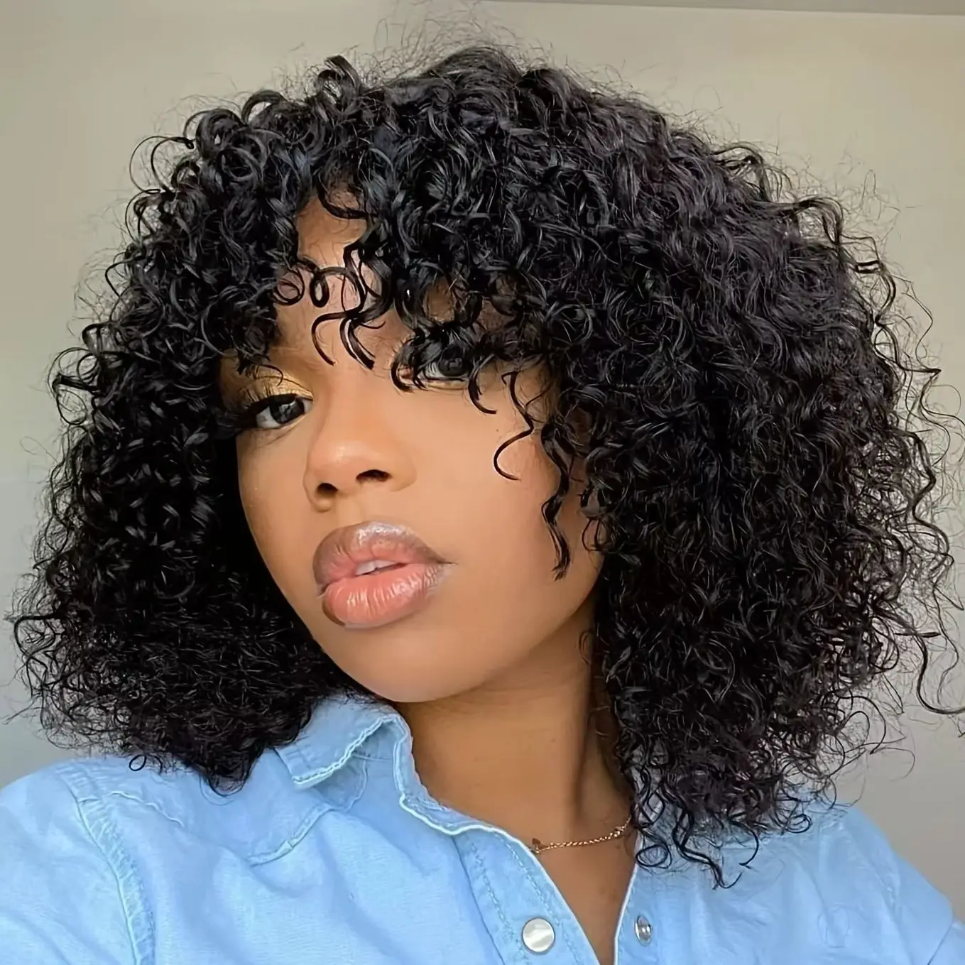 Short Curly Bob Human Hair Wigs With Bangs Full Machine Made Wigs Human Hair Kinky Curly Bob Wigs For Women Cheap Remy Hair
Short Curly Bob Human Hair Wigs With Bangs Full Machine Made Wigs Human Hair Kinky Curly Bob Wigs For Women Cheap Remy Hair