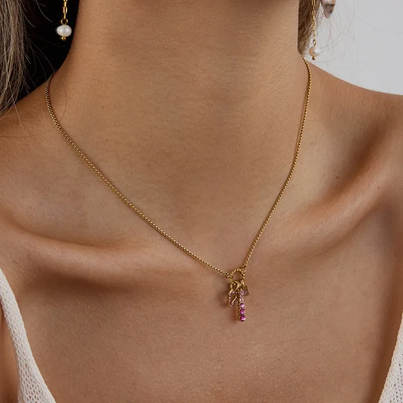 Dainty Gold Pink Cz Heart Pendant Necklace For Women Cute Charm Chain Necklace Elegant Daily Wear Jewelry Gift
Dainty Gold Pink Cz Heart Pendant Necklace For Women Cute Charm Chain Necklace Elegant Daily Wear Jewelry Gift
