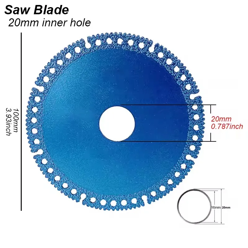4 inch Brazed Diamond Saw Blade For Steel Metal Stone Cast Iron Rebar Aluminum All Purpose Demolition Contractors Cutting Disc
4 inch Brazed Diamond Saw Blade For Steel Metal Stone Cast Iron Rebar Aluminum All Purpose Demolition Contractors Cutting Disc