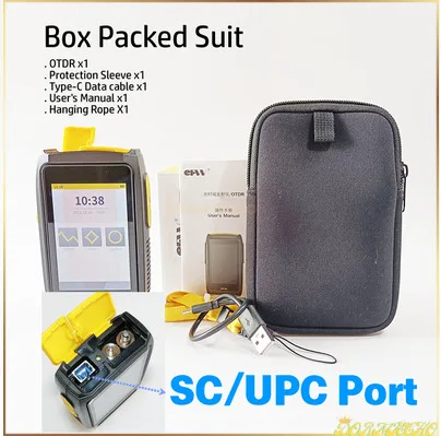 Mini OTDR Fwt-100 1550nm +VFL 80KM Active Fiber Optical Reflectometer Built In OPM VFL OLS SC Port Test
Mini OTDR Fwt-100 1550nm +VFL 80KM Active Fiber Optical Reflectometer Built In OPM VFL OLS SC Port Test