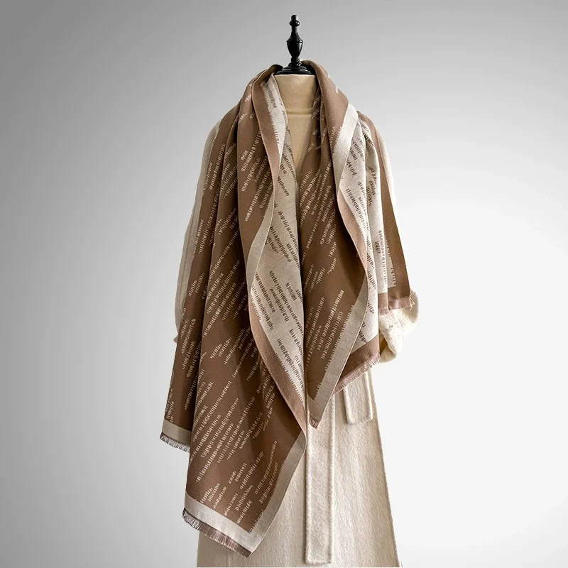 Женский зимний шарф, кашемировые шали и накидки из пашмины, мягкое большое теплое одеяло, модное женское пончо с принтом, бандана Echarpe 
Женский зимний шарф, кашемировые шали и накидки из пашмины, мягкое большое теплое одеяло, модное женское пончо с принтом, бандана Echarpe