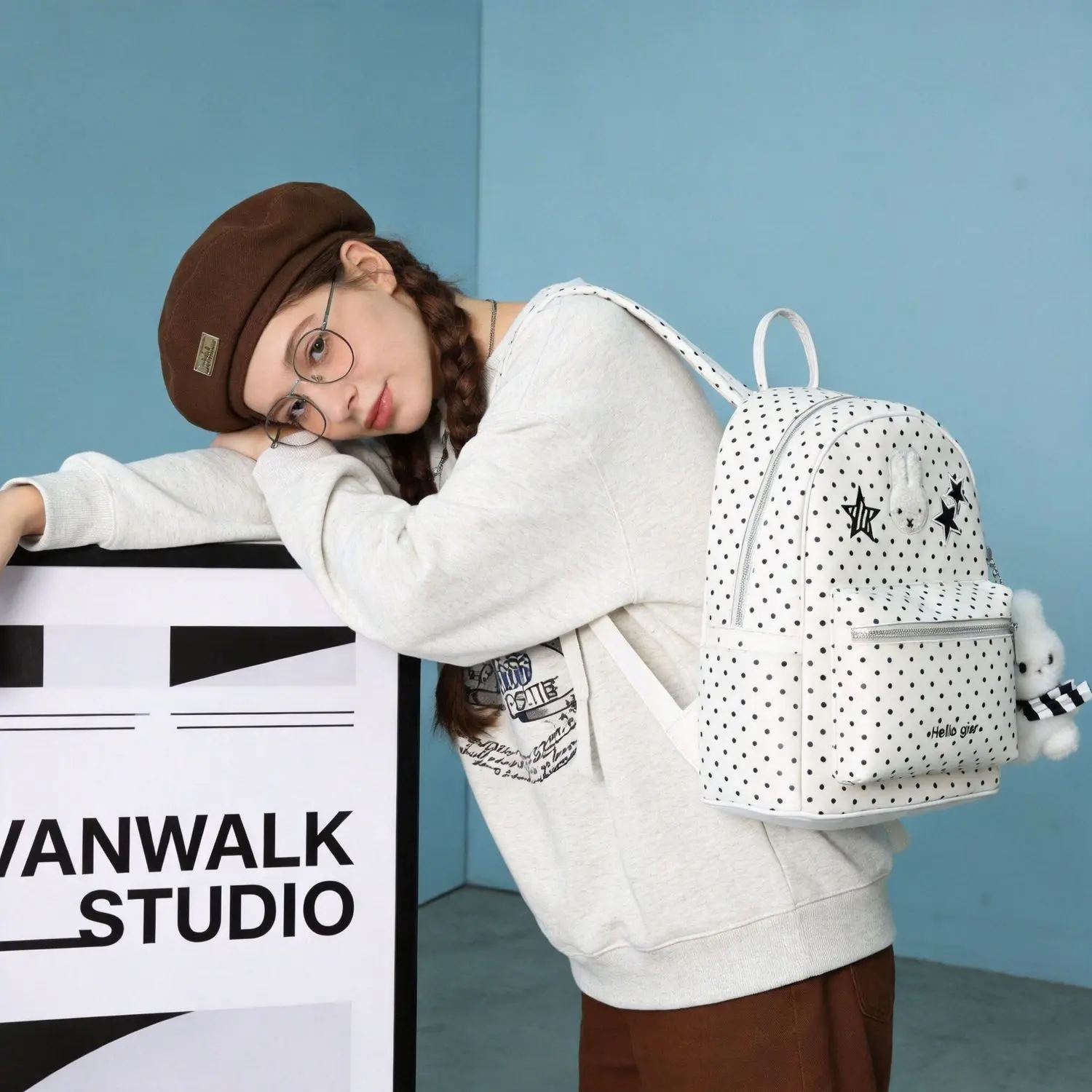 Wave Point Miffy Be All-match Minority Sense of Design High-capacity Backpack Three-dimensional Finalize The Design Lovely Cute
Wave Point Miffy Be All-match Minority Sense of Design High-capacity Backpack Three-dimensional Finalize The Design Lovely Cute