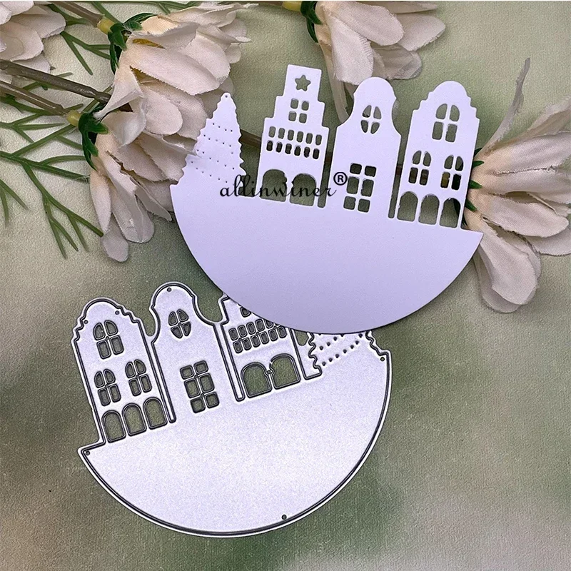 Christmas tree house circle Metal Cutting Dies Stencils For DIY Scrapbooking Decorative Embossing Handcraft Die Cutting Template
Christmas tree house circle Metal Cutting Dies Stencils For DIY Scrapbooking Decorative Embossing Handcraft Die Cutting Template