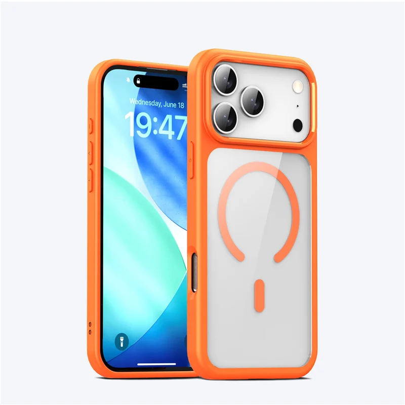 Candy Color Bumper Shockproof for Magsafe Magnetic Case for iPhone 17 17Air 17Pro Max Transparent Wireless Charging Hard Cover
Candy Color Bumper Shockproof for Magsafe Magnetic Case for iPhone 17 17Air 17Pro Max Transparent Wireless Charging Hard Cover