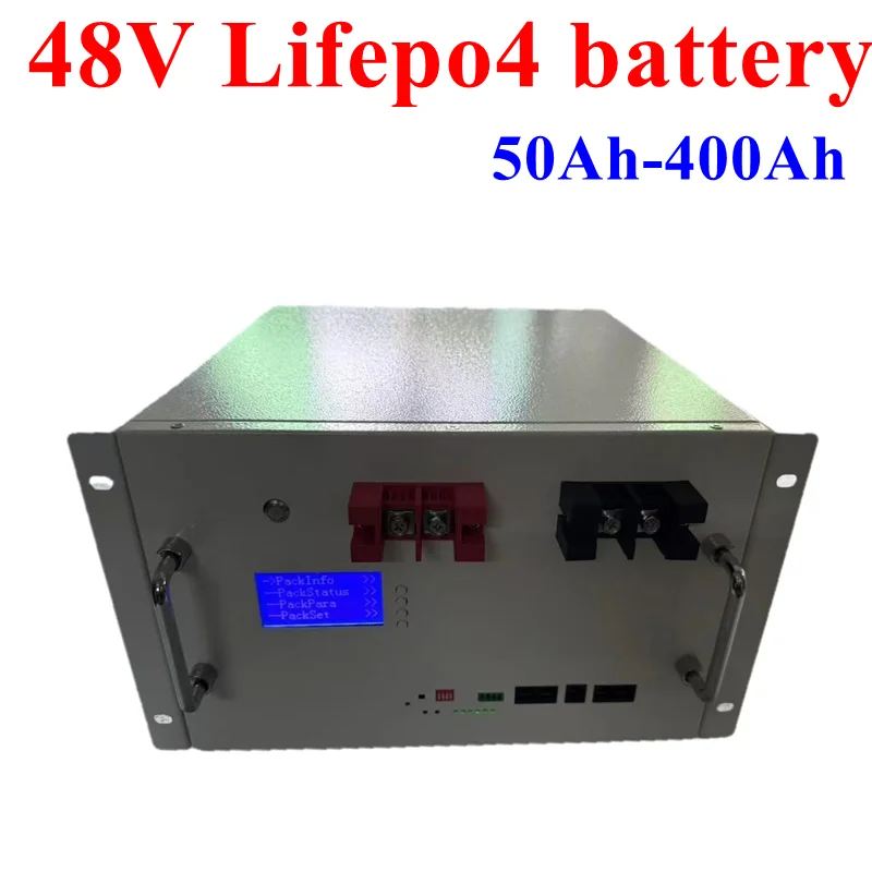 48V 51.2V 80Ah 100Ah 100A 120Ah 150Ah 200Ah 10 KWH 300Ah 400AH lifepo4 lithium batterry bluetooth App BMS for Solar system
48V 51.2V 80Ah 100Ah 100A 120Ah 150Ah 200Ah 10 KWH 300Ah 400AH lifepo4 lithium batterry bluetooth App BMS for Solar system