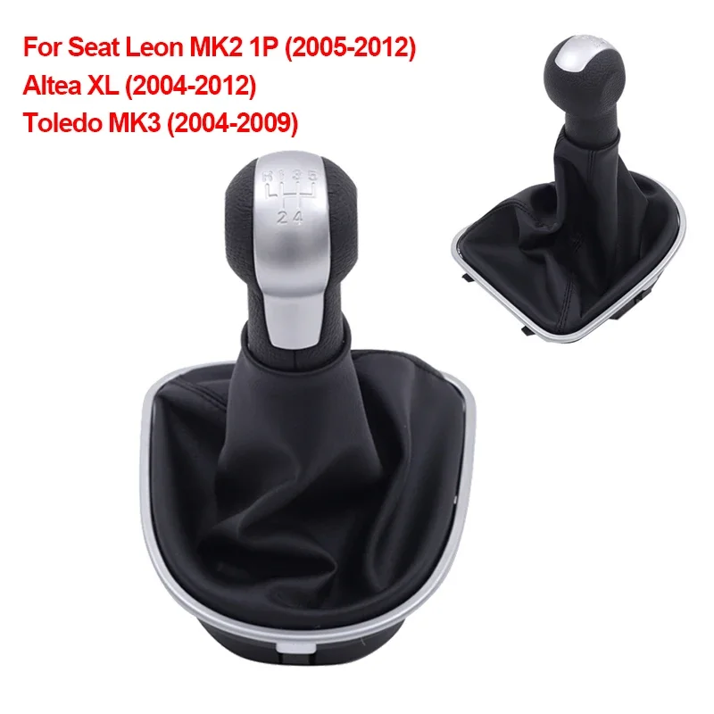 Fit For Seat Leon MK2 1P 2005-2012 Altea XL 2004-2012 Toledo MK3 2004-2009 Leather Gear Shift Knob With Gaiter Boot Car Interior
Fit For Seat Leon MK2 1P 2005-2012 Altea XL 2004-2012 Toledo MK3 2004-2009 Leather Gear Shift Knob With Gaiter Boot Car Interior