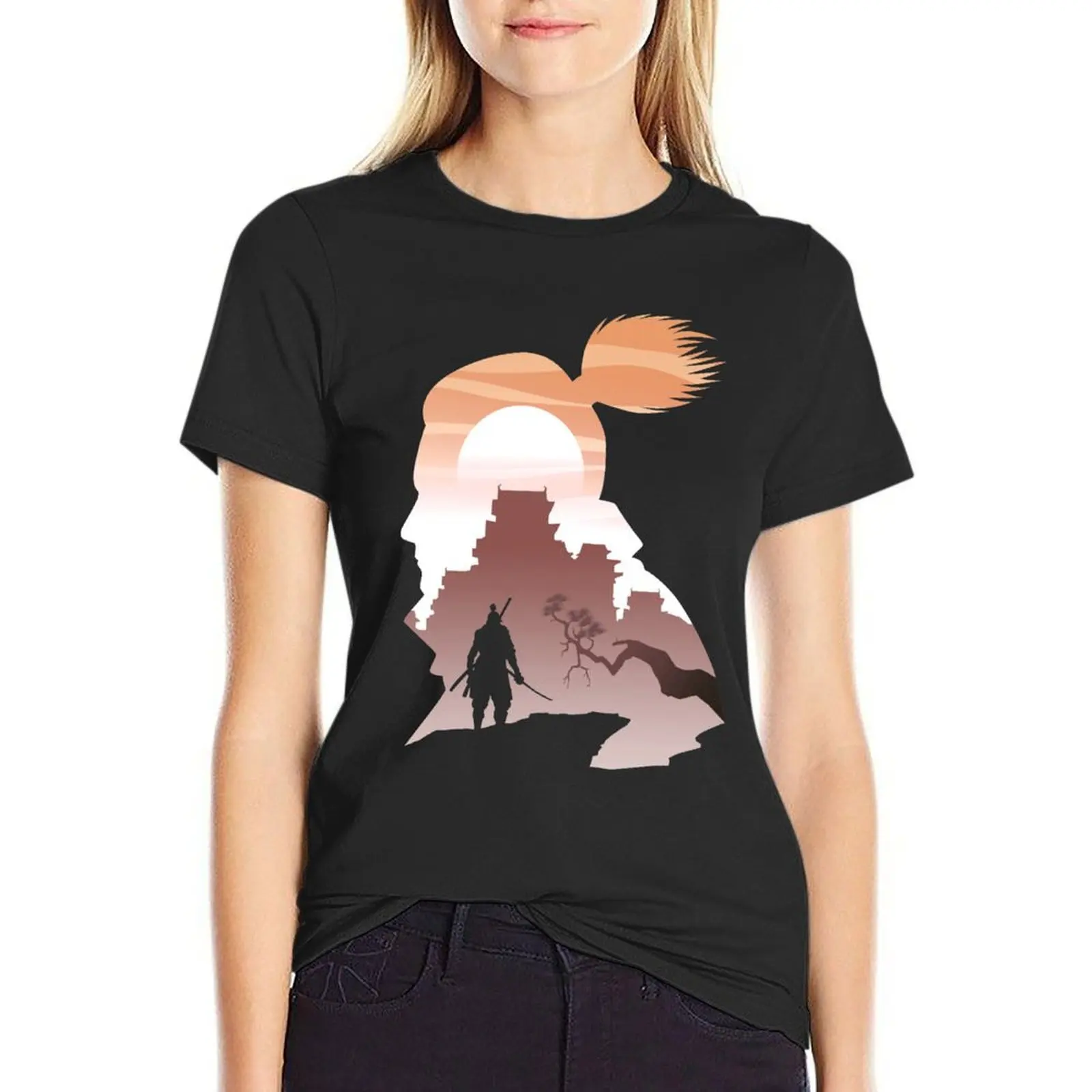 One-armed Wolf Shinobi T-shirt Short sleeve tee kawaii clothes summer clothes cropped t shirts for Women
One-armed Wolf Shinobi T-shirt Short sleeve tee kawaii clothes summer clothes cropped t shirts for Women