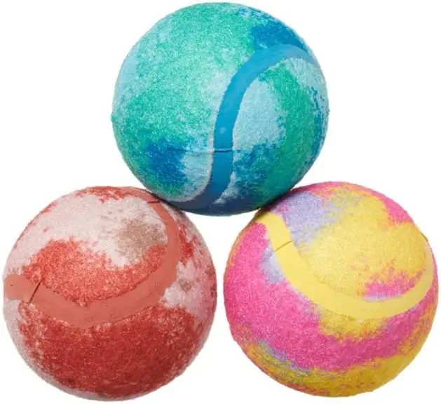 Squeaky Clean Bath Bombs Dog Toys - Interactive Chew Balls for Small/Medium Breeds, Durable & Tough for Training and Play
Squeaky Clean Bath Bombs Dog Toys - Interactive Chew Balls for Small/Medium Breeds, Durable & Tough for Training and Play