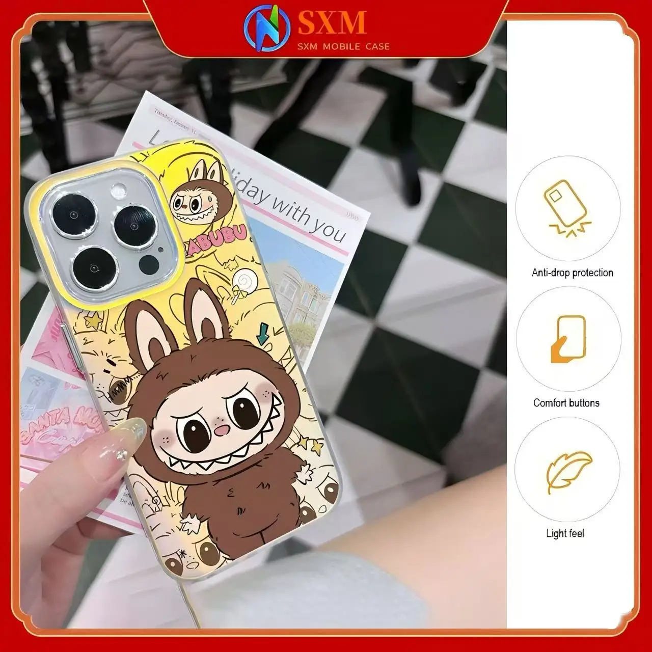 Suitable for Apple mobile phone chameleon cloth hard phone case
Suitable for Apple mobile phone chameleon cloth hard phone case