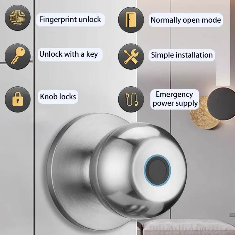 XSDTS With Tuya Biometric Fingerprint Smart Door Lock Electronic Lock Keyless Security Door Entry Home House Apartment
XSDTS With Tuya Biometric Fingerprint Smart Door Lock Electronic Lock Keyless Security Door Entry Home House Apartment
