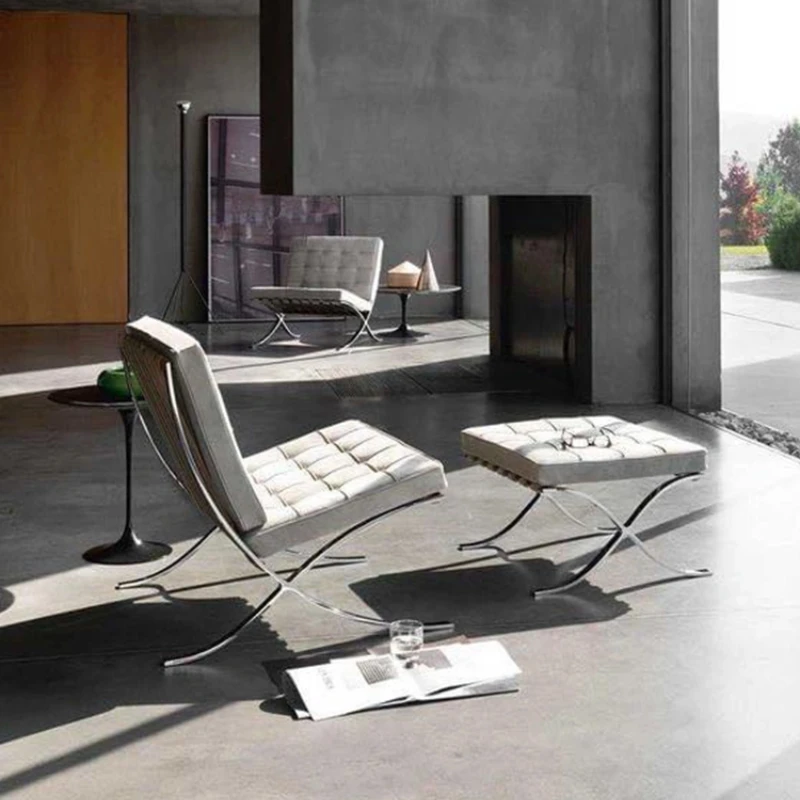 Classic light luxury leather designer single balcony living room leisure chair recliner
Classic light luxury leather designer single balcony living room leisure chair recliner