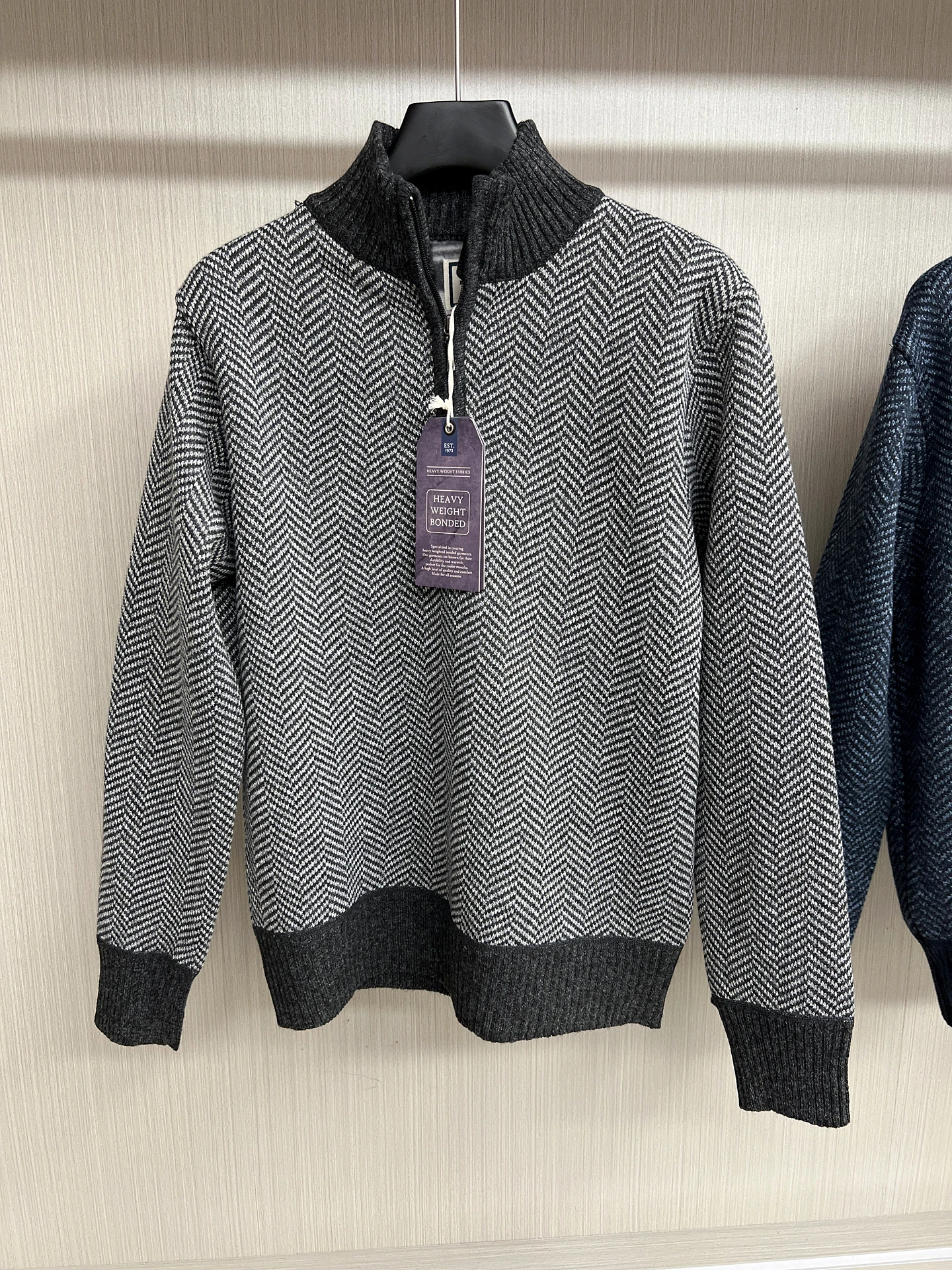 Fce Lined Knitted Casual Sweater f Zipper Stand Collar Autumn Winter Men's Faionable Warm Cheered Patterned Knitwear
Fce Lined Knitted Casual Sweater f Zipper Stand Collar Autumn Winter Men's Faionable Warm Cheered Patterned Knitwear