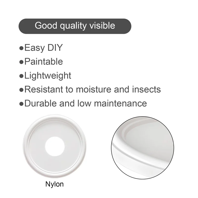 Потолочный медальон из полиуретана премиум-класса для светильников и потолочных вентиляторов 13 дюймов OD X 4 дюйма ID X 1-1/8 дюйма P (подходит для навесов до 10-1/2 дюйма)
Потолочный медальон из полиуретана премиум-класса для светильников и потолочных вентиляторов 13 дюймов OD X 4 дюйма ID X 1-1/8 дюйма P (подходит для навесов до 10-1/2 дюйма)