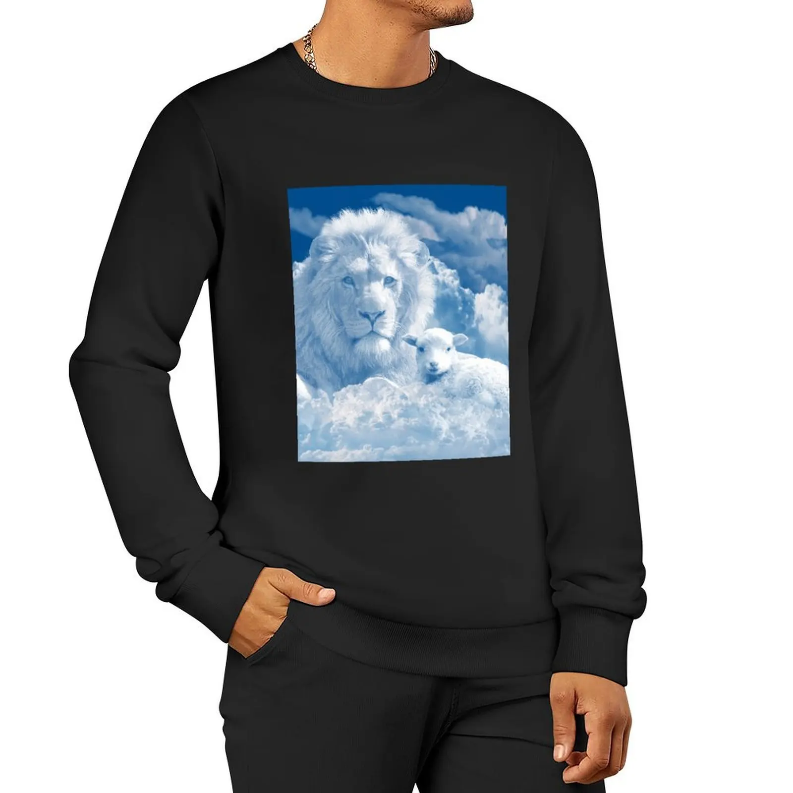 Lion and the Lamb Pullover Hoodie men's autumn clothes anime clothes sweatshirt
Lion and the Lamb Pullover Hoodie men's autumn clothes anime clothes sweatshirt