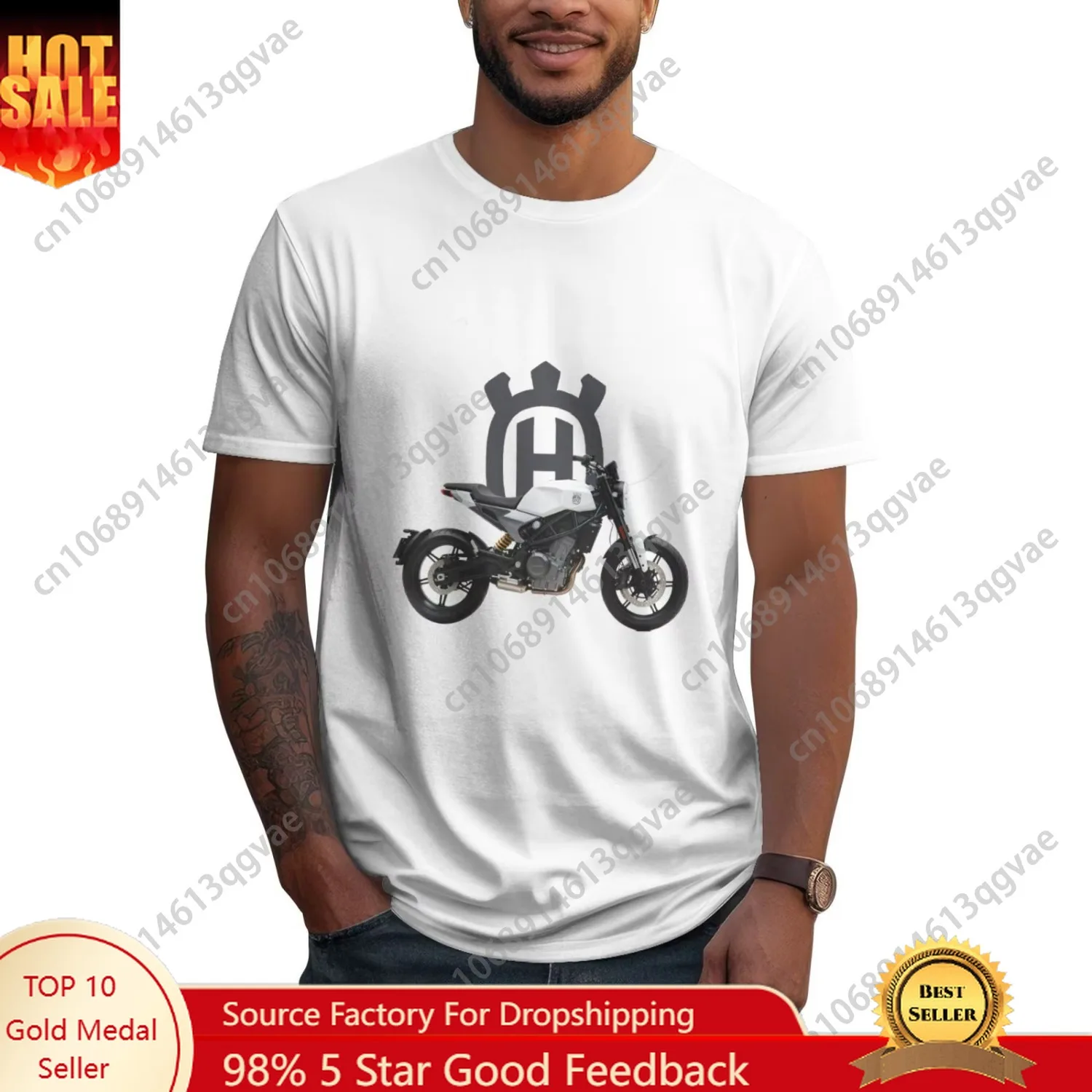 Husqvarna Motorcycle Print Cotton Tee for Men Women Cool Streetwear Top Comfortable and Breathable Short-sleeved T-Shirt
Husqvarna Motorcycle Print Cotton Tee for Men Women Cool Streetwear Top Comfortable and Breathable Short-sleeved T-Shirt