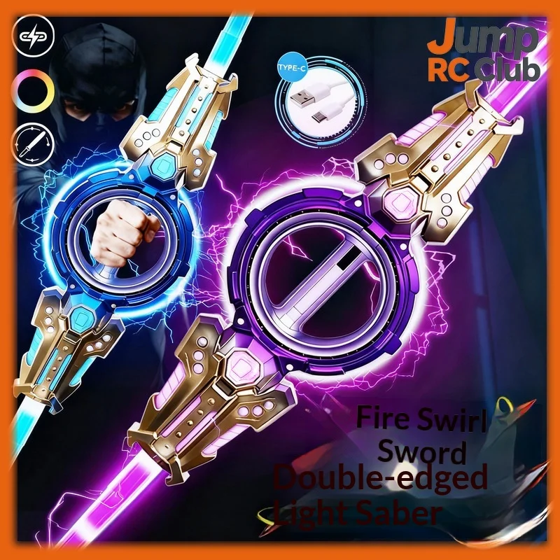 Interstellar Spark Led Light Saber Rgb Colorful Glowing Laser Sword Double Blade Telescopic Spinning Lightsaber Toy For Kids
Interstellar Spark Led Light Saber Rgb Colorful Glowing Laser Sword Double Blade Telescopic Spinning Lightsaber Toy For Kids