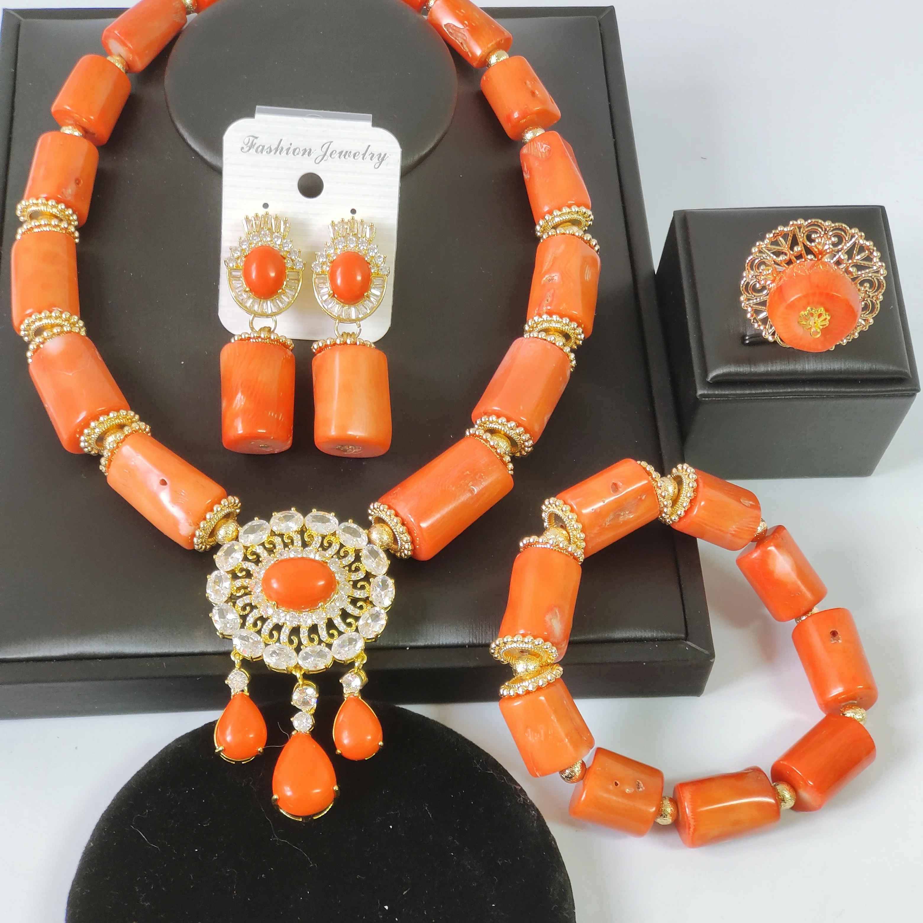 Nigerian Wedding Orange Coral Beads African Jewelry Sets for Woman
Nigerian Wedding Orange Coral Beads African Jewelry Sets for Woman