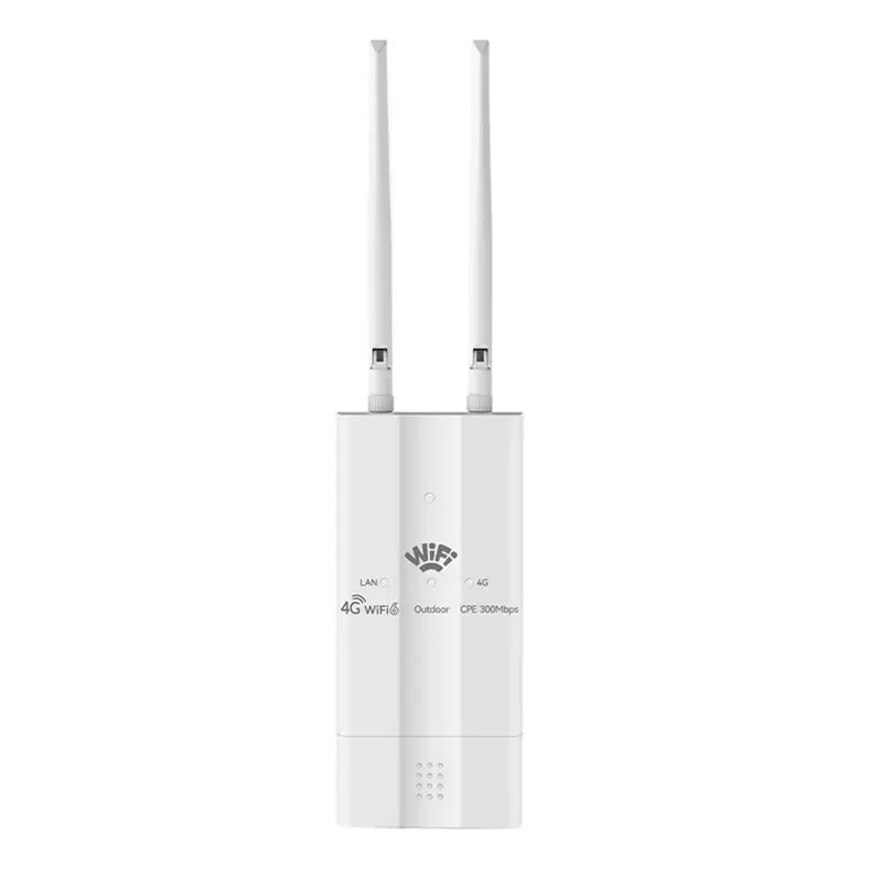 ABFM-Wifi 6 4G CPE Router Outdoor With External Antenna SIM Card Insertion Support 300Mbps