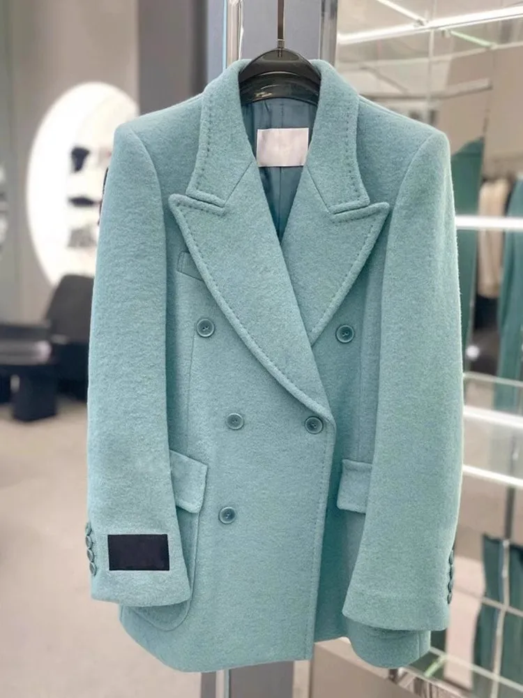 Blue Woolen Suit Jacket Women's Loose Lazy Style Fashionable High-End Feeling Light Luxury Korean Version Straight Tube Coat
Blue Woolen Suit Jacket Women's Loose Lazy Style Fashionable High-End Feeling Light Luxury Korean Version Straight Tube Coat