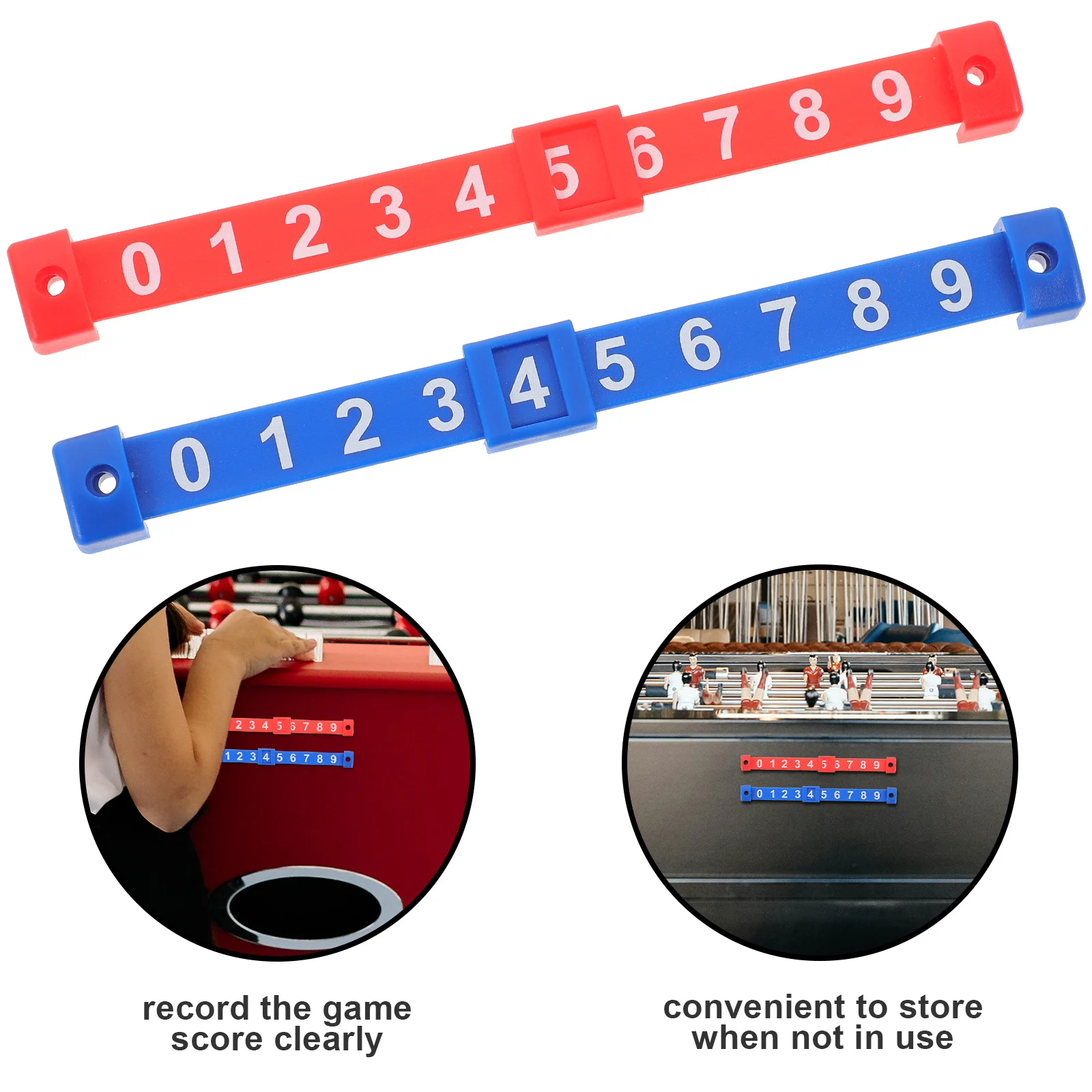 Счетчики для настольного футбола (2 шт.), функциональные, с улучшенной прочностью, четкой системой маркировки, компактный дизайн
Счетчики для настольного футбола (2 шт.), функциональные, с улучшенной прочностью, четкой системой маркировки, компактный дизайн