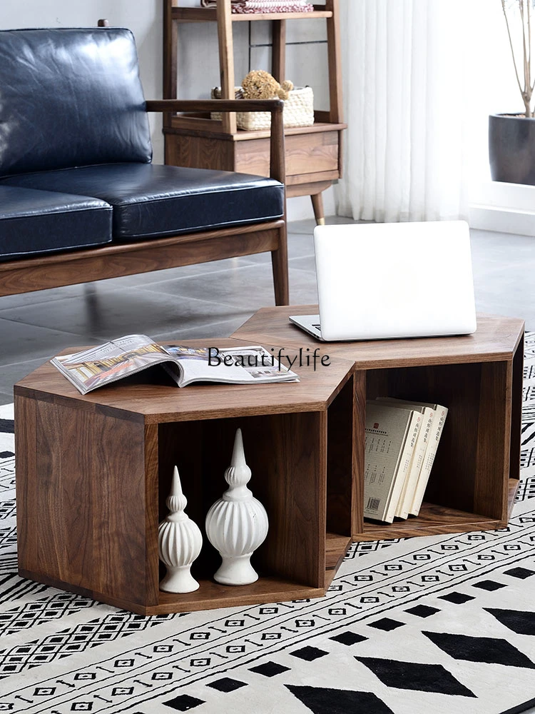 Nordic Solid Wood Coffee Table Modern Minimalist North American Black Walnut Low Table
Nordic Solid Wood Coffee Table Modern Minimalist North American Black Walnut Low Table