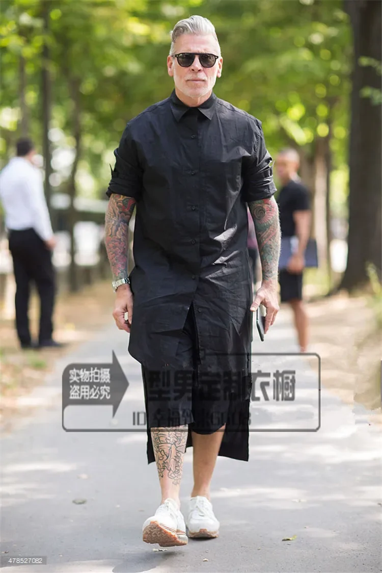 S-6XL 2024 New Men's Clothing Spring Summer Slim Personality Medium-long Long-sleeve Shirt Costume PLUS SIZE Singer Costumes
S-6XL 2024 New Men's Clothing Spring Summer Slim Personality Medium-long Long-sleeve Shirt Costume PLUS SIZE Singer Costumes