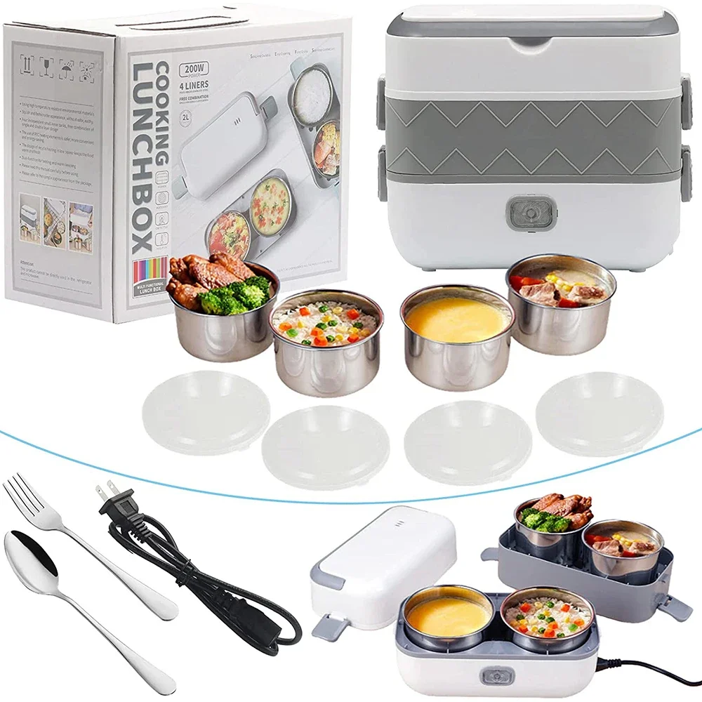 High Quality Heating Electric Heater Lunch Box Electric Stainless Steel Lunch Box
High Quality Heating Electric Heater Lunch Box Electric Stainless Steel Lunch Box