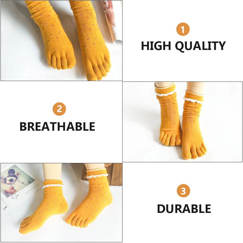 Toes Toes Mid-Tube Cotton Boot For Women Girls Family (Black Female Socks Mid-Tube Toe Socks Yellow Pink)
Toes Toes Mid-Tube Cotton Boot For Women Girls Family (Black Female Socks Mid-Tube Toe Socks Yellow Pink)