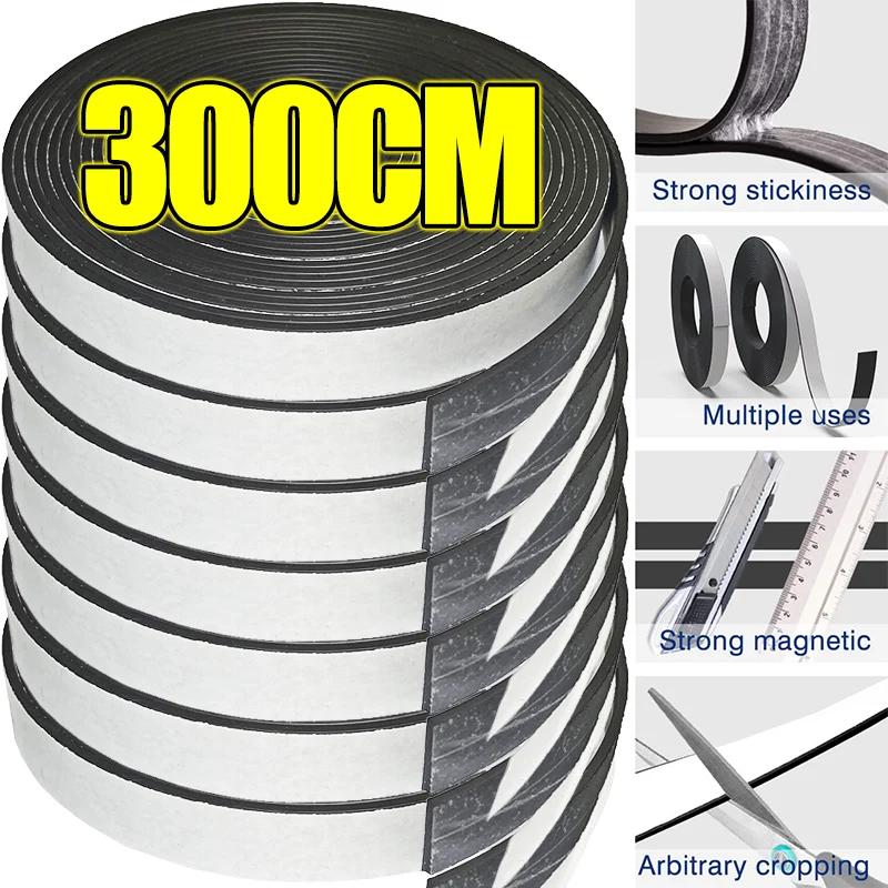 Self Adhesive Magnetic Tape Cuttable Rubber Magnetic Strip For Fridge Wall DIY Photo Poster Fixing Tape Home Office Storage Tool
Self Adhesive Magnetic Tape Cuttable Rubber Magnetic Strip For Fridge Wall DIY Photo Poster Fixing Tape Home Office Storage Tool