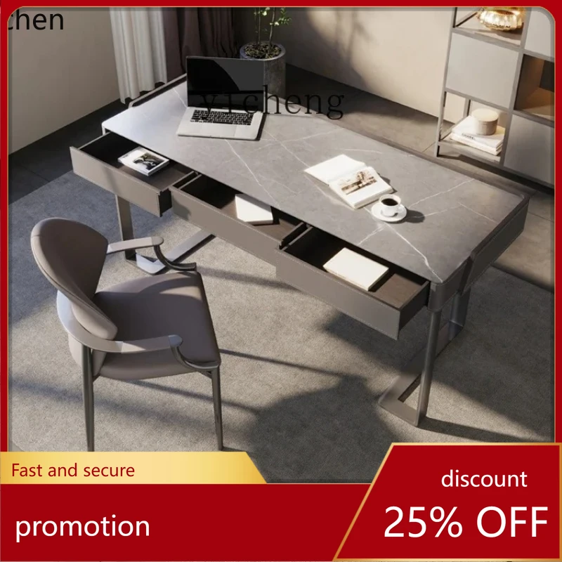 HXL Solid Wood Saddle Leather Stone Plate Computer Desk Italian Minimalist Desk
HXL Solid Wood Saddle Leather Stone Plate Computer Desk Italian Minimalist Desk