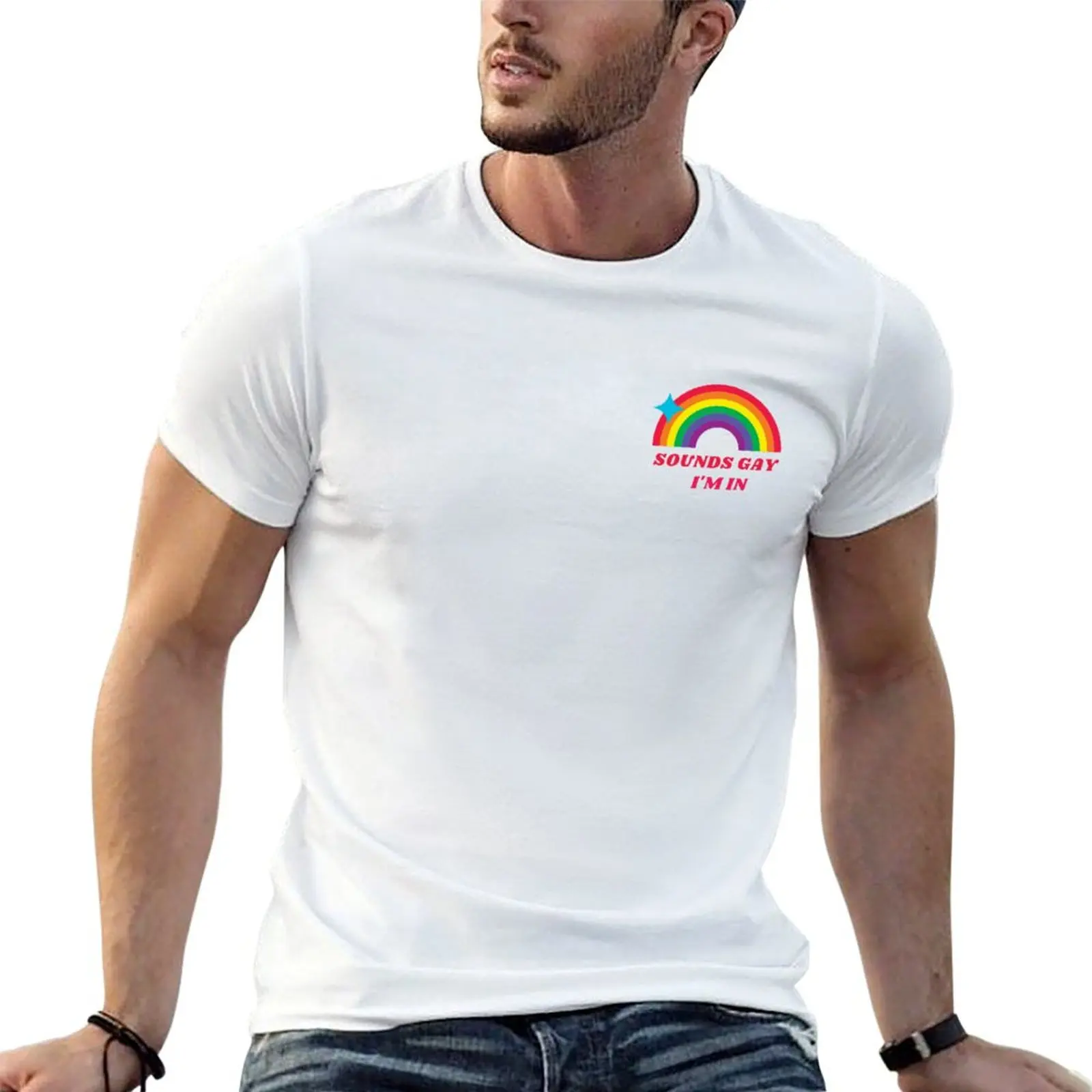 Sounds Gay I'm In T-Shirt cotton tshirt 100% t shirts with prints t shirts for man graphic funny T-shirt
Sounds Gay I'm In T-Shirt cotton tshirt 100% t shirts with prints t shirts for man graphic funny T-shirt