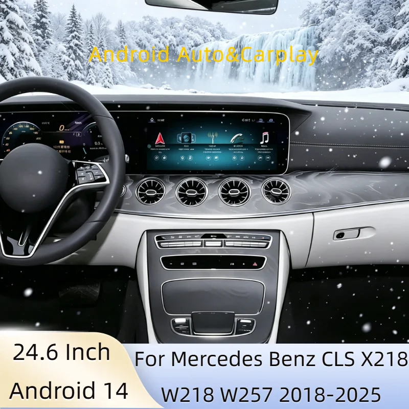 L RHD 24.6" Android 14 Carplay Auto Car Radio For Mercedes Benz CLS X218 W218 W257 2018-2025 Screen GPS Multimedia Stereo Player
L RHD 24.6" Android 14 Carplay Auto Car Radio For Mercedes Benz CLS X218 W218 W257 2018-2025 Screen GPS Multimedia Stereo Player