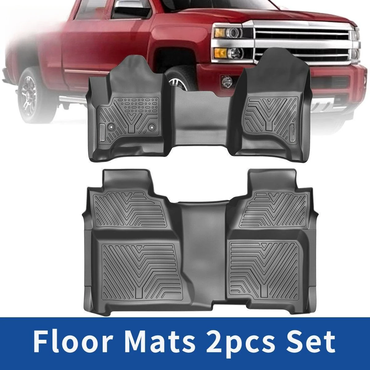 Коврики для пола для Silverado / Sierra 1500 Crew Cab с сиденьями-скамьями, 2014-2018 гг.
Коврики для пола для Silverado / Sierra 1500 Crew Cab с сиденьями-скамьями, 2014-2018 гг.