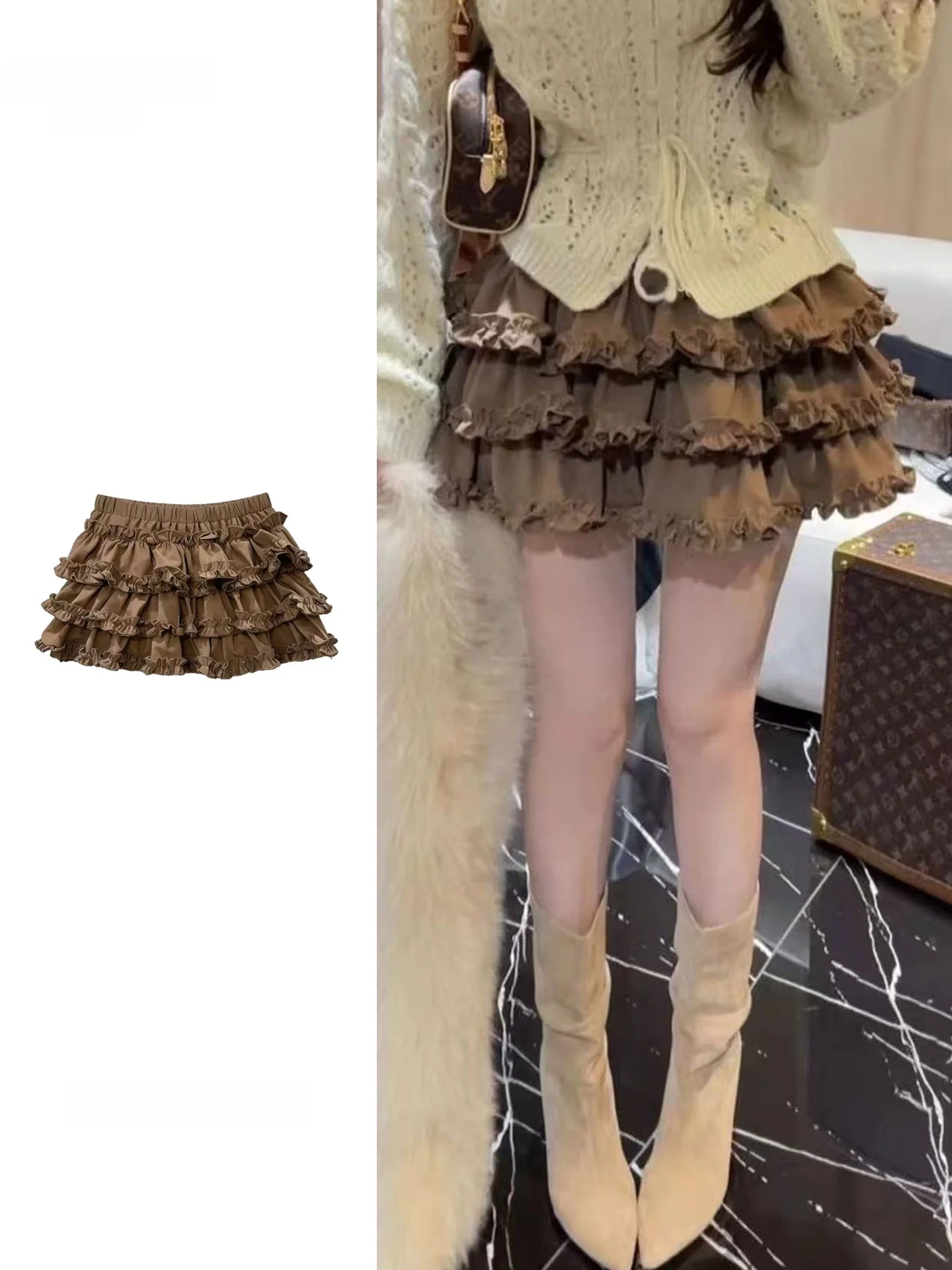 Retro Large Size Multi-Layer Pleated Fluffy Skirt Women's Summer Y2K Millennium Style Half-length Short Cake Skirt
Retro Large Size Multi-Layer Pleated Fluffy Skirt Women's Summer Y2K Millennium Style Half-length Short Cake Skirt