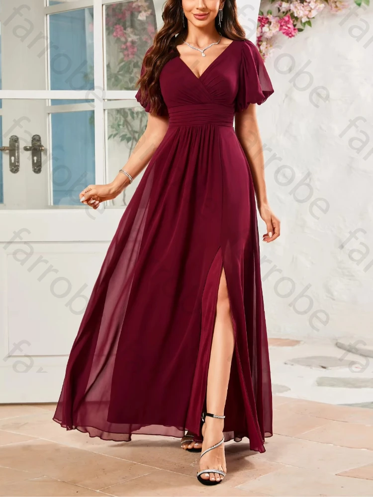 Изысканные вечерние платья с V-образным вырезом, оборками на рукавах и разрезом по бокам, элегантные платья для знаменитостей, высококачественные платья для выпускного и торжественных мероприятий
Изысканные вечерние платья с V-образным вырезом, оборками на рукавах и разрезом по бокам, элегантные платья для знаменитостей, высококачественные платья для выпускного и торжественных мероприятий