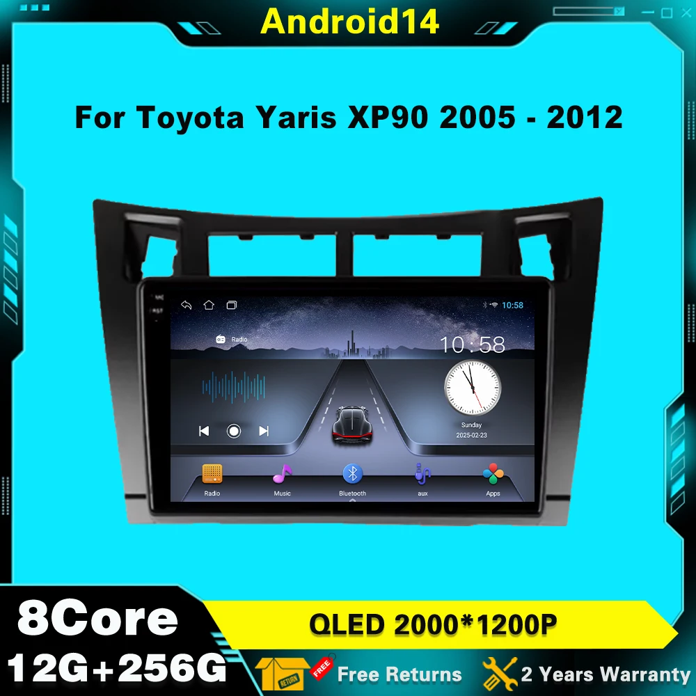 Android 14 For Toyota Yaris 2005 - 2012 Car Radio Multimedia GPS Wireless Carplay Screen WIFI NO 2DIN Player Stereo Navigation
Android 14 For Toyota Yaris 2005 - 2012 Car Radio Multimedia GPS Wireless Carplay Screen WIFI NO 2DIN Player Stereo Navigation