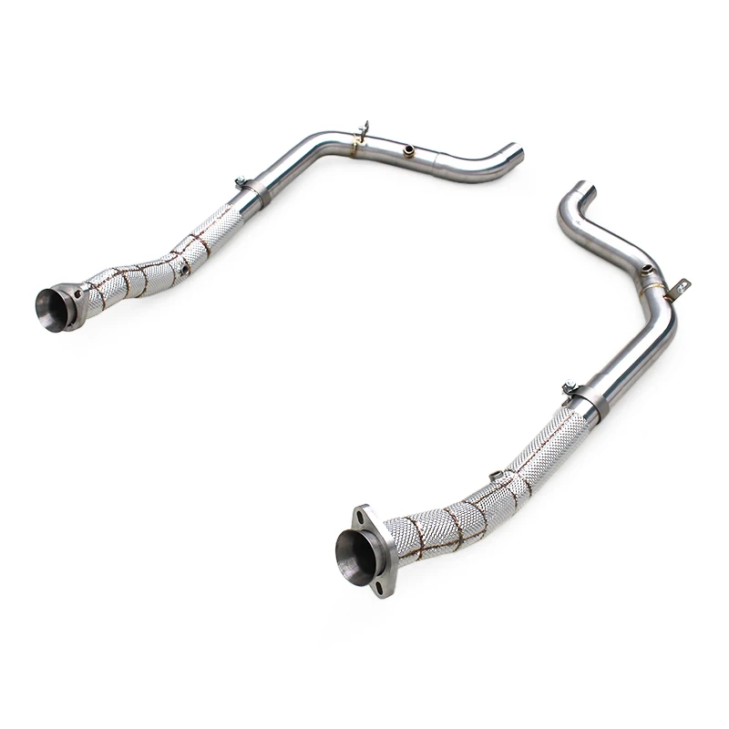 LXBY-YD Stainless Steel Exhaust Pipe for Land RoverRange Rover Sport SVR 5.0 2009-2017 Free Flow Exhaust Downpipe Car Exhaust Sy