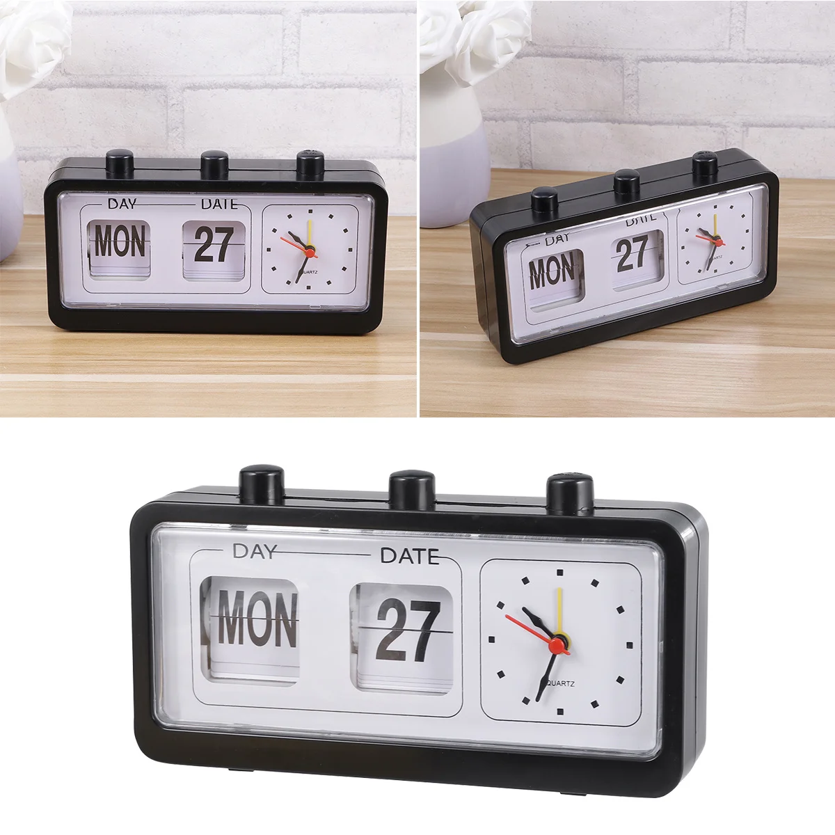 Simple Design Calendar Clock Manual Control Date Week Time Display Time Clock for Kitchen Office Living Room Home Use
Simple Design Calendar Clock Manual Control Date Week Time Display Time Clock for Kitchen Office Living Room Home Use