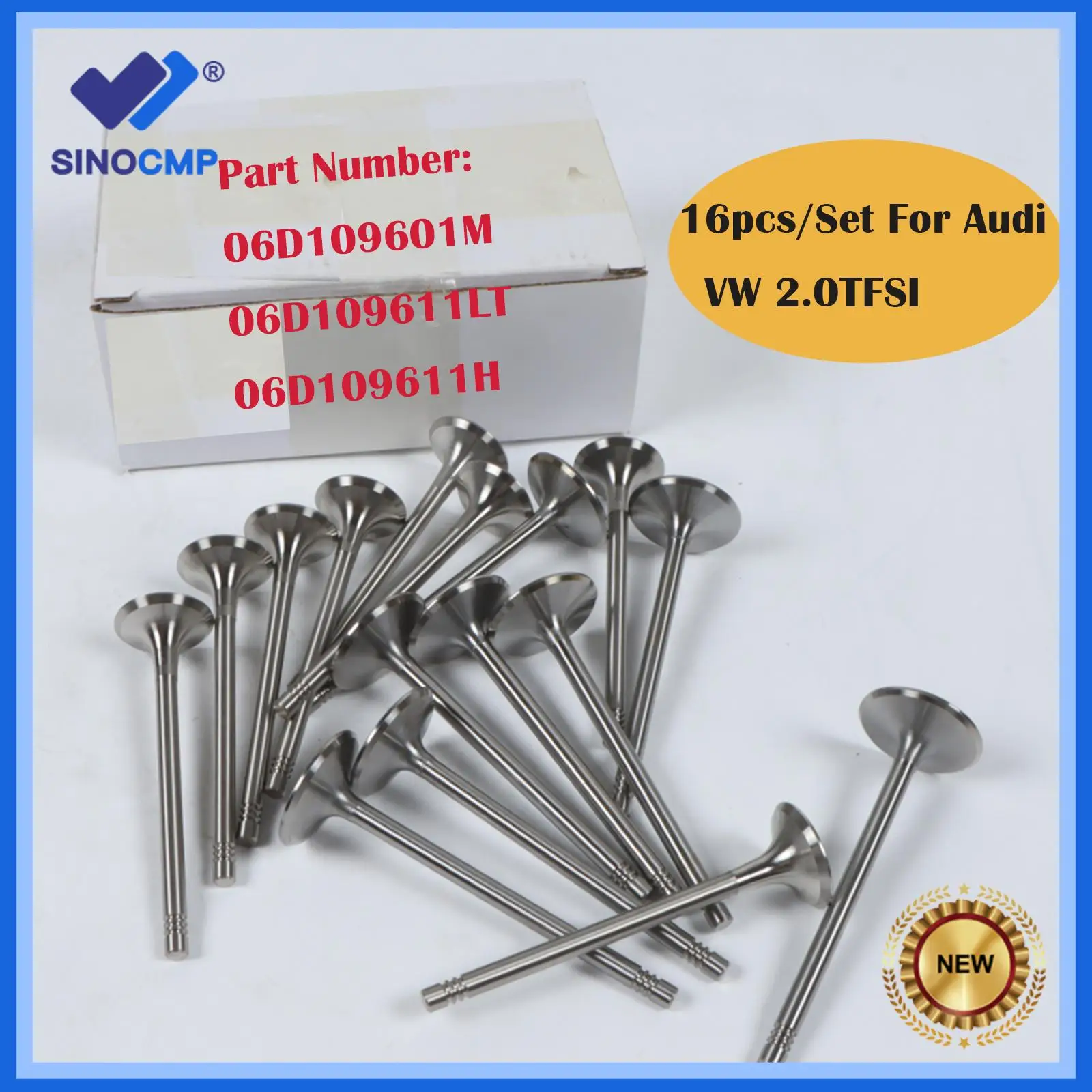 16pcs Intake & Exhaust Valve Kit For Audi VW GTI Tiguan EA888 2.0TFSI CAEB Engine 2011-2015 06D109601M 06D109611LT 06D109611H
16pcs Intake & Exhaust Valve Kit For Audi VW GTI Tiguan EA888 2.0TFSI CAEB Engine 2011-2015 06D109601M 06D109611LT 06D109611H