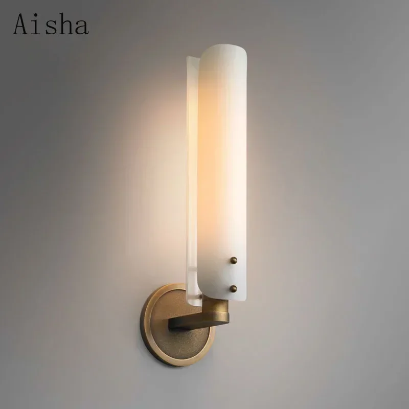 Retro Copper Wall Lamp Luxury Glass Wall Sconce Corridor Bedroom Bedside Mirror Front Lamp Room Decoration Wall Lighting New
Retro Copper Wall Lamp Luxury Glass Wall Sconce Corridor Bedroom Bedside Mirror Front Lamp Room Decoration Wall Lighting New